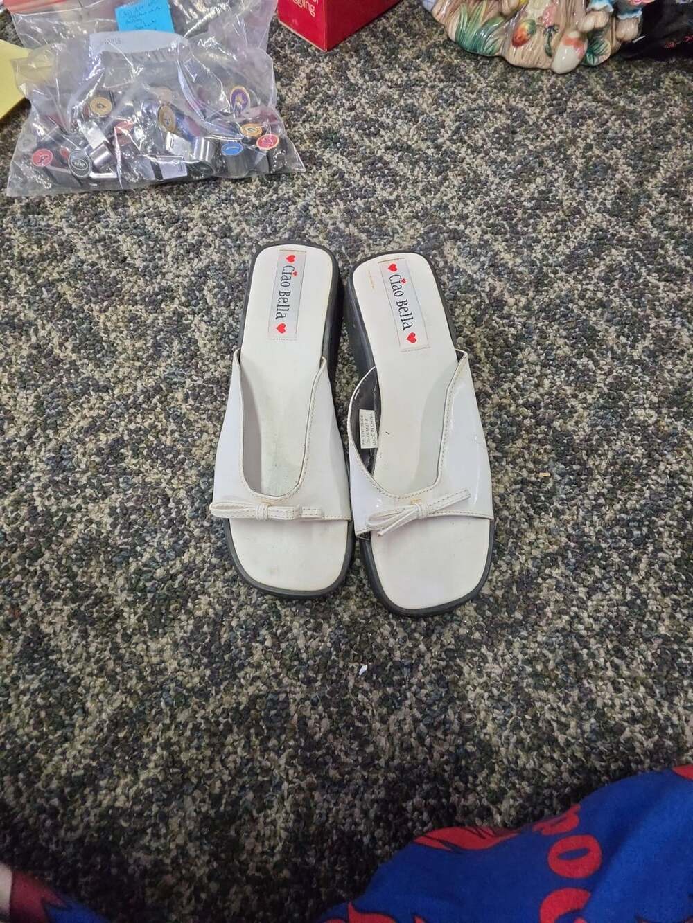 Ciao Bella Patent Slide Size M 7-8 White